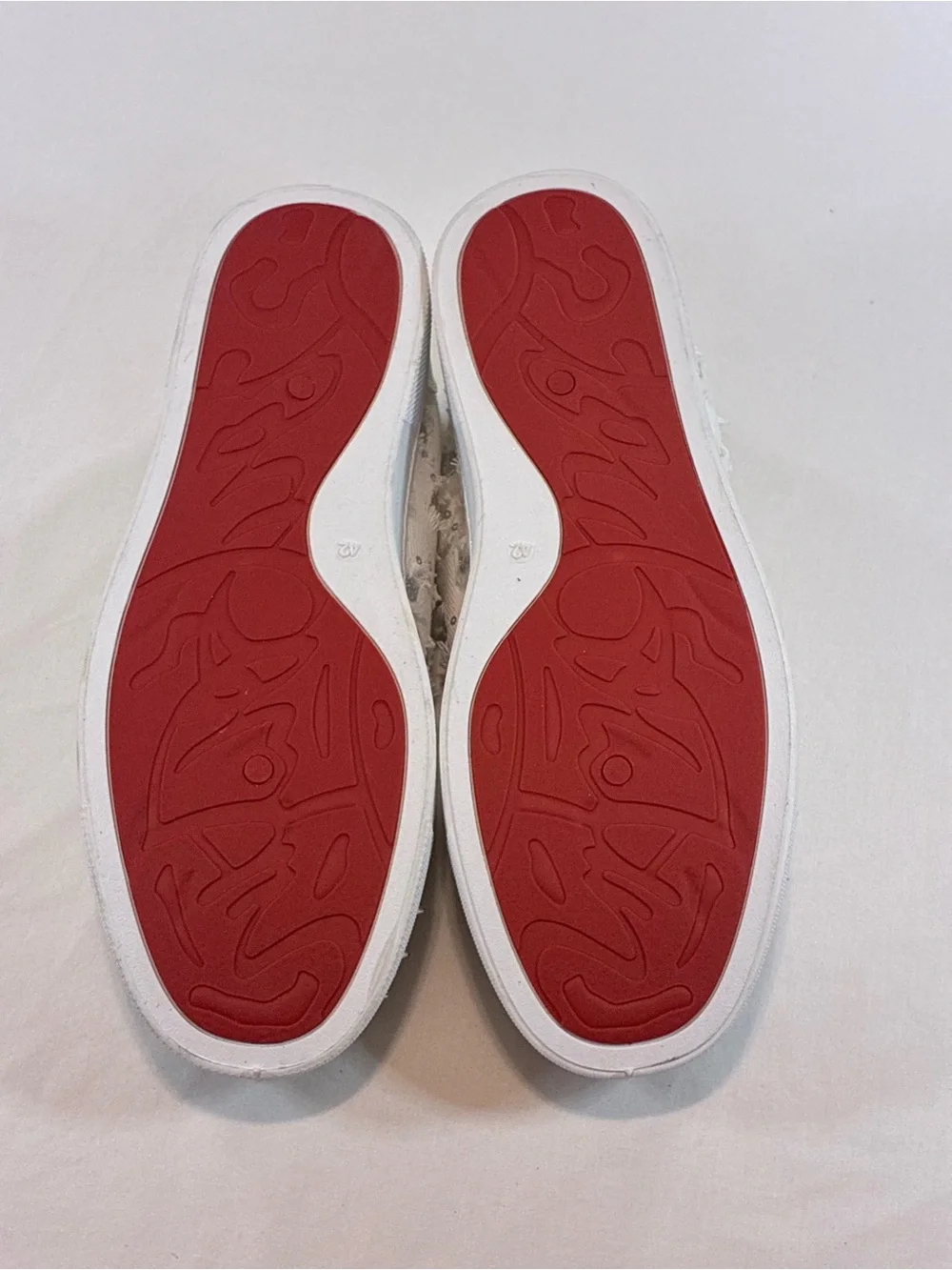 White Women's Studded Low-Top Sneakers - Picture 8 of 9